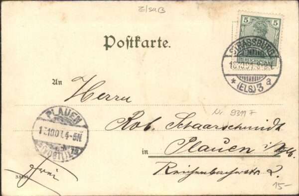 Strasbourg Alsace St Peter Künstler F Hoch – Bild 2