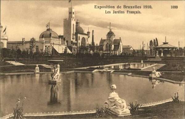 Exposition Bruxelles 1910 Jardins Francais