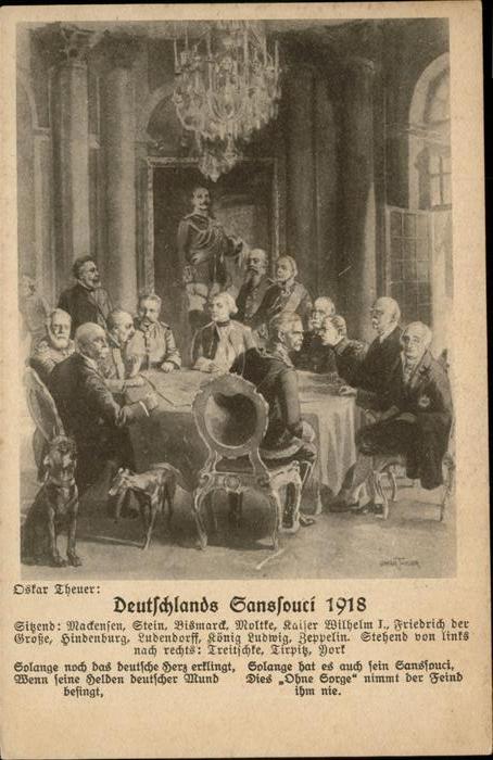 Kuenstlerkarte Oskar Theuer Zeitbilder der Deutschen Z
