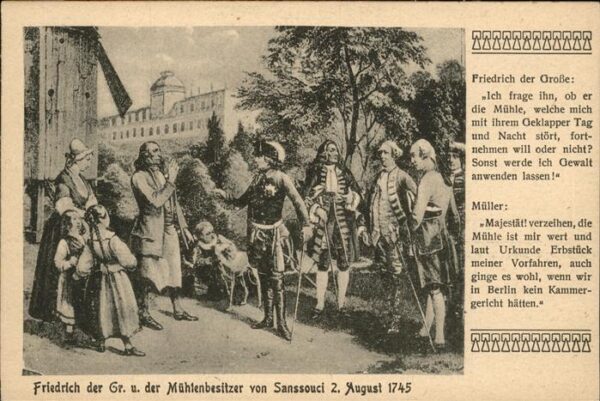 Adel Friedrich der Grosse Mühlenbesitzer von