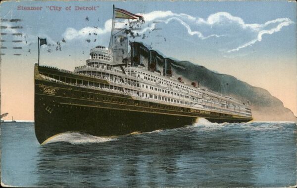 Dampfer Oceanliner Steamer City of Detroit