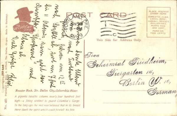 Dampfer Seitenrad Rooster Rock Str Dalles City Columbia R – Bild 2