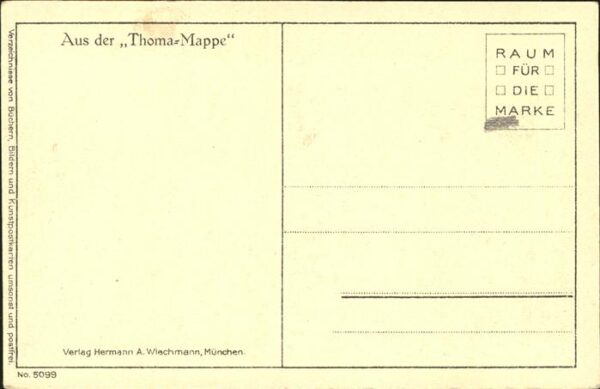 Kuenstlerkarte Hans Thoma Einsamkeit – Bild 2