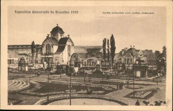 Exposition Bruxelles 1910 Jardin