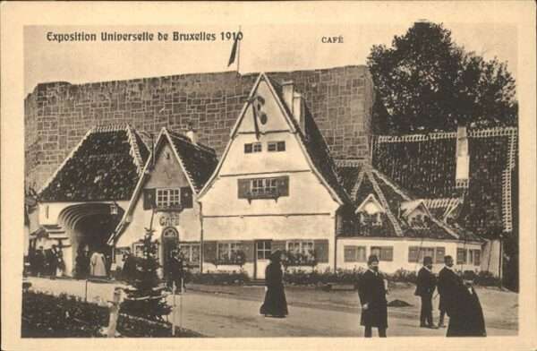 Exposition Bruxelles 1910 Cafe
