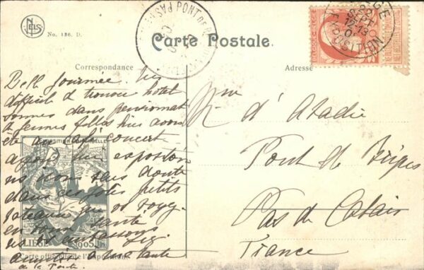Exposition Universelle Liege 1905 Aeroplane Karusell – Bild 2