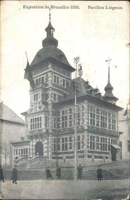 Exposition Bruxelles 1910 Pavillon Liegeois