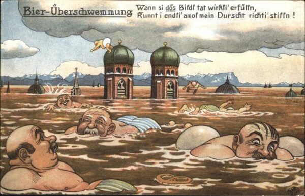 Bier Überschwemmung München