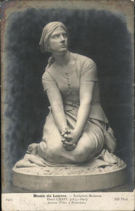 Kuenstlerkarte Henri Chapu Sculptur Moderne Musee du L