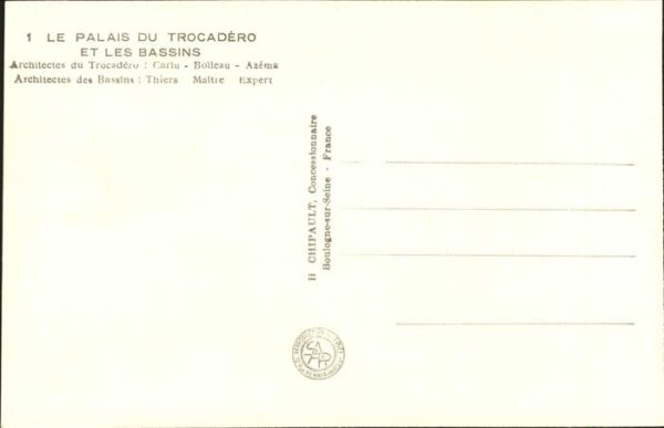 Exposition Internationale Paris 1937 Fliegeraufnahme Palais du Trocadero – Bild 2