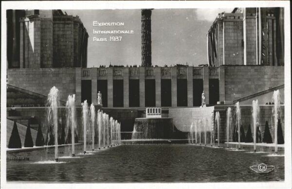 Exposition Internationale Paris 1937 Springbrunnen