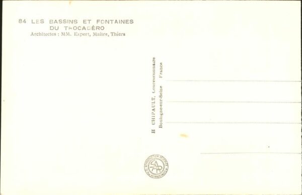 Exposition Internationale Paris 1937 Springbrunnen – Bild 2