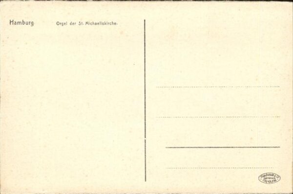 Kirchenorgel Hambur St Michaeliskirche – Bild 2