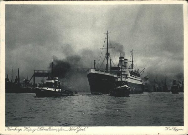 Dampfer Oceanliner Schnelldampfer Hapag Hamburg