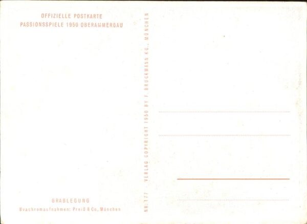 Passionsspiele Oberammergau Grablegung Nr 177 – Bild 2
