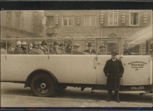 Autobus Omnibus Rundfahrten Friedrich Jasper Hamburg