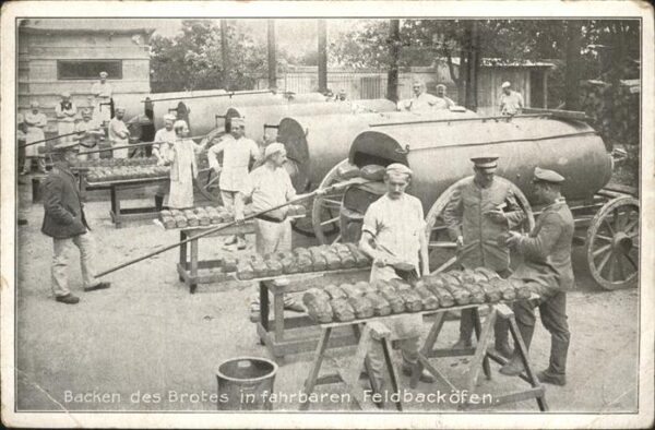 Militaria Feldkueche Field Kitchen Cuisn Backen des Brotes Feldbacköfen