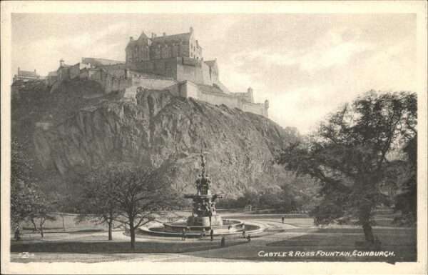 Edinburgh Scotland Castle Ross Fountain