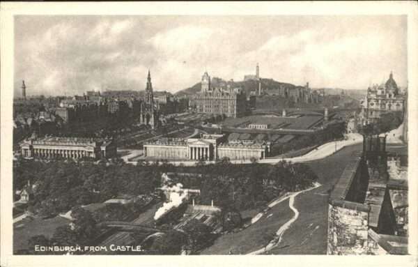 Edinburgh Scotland From Castle