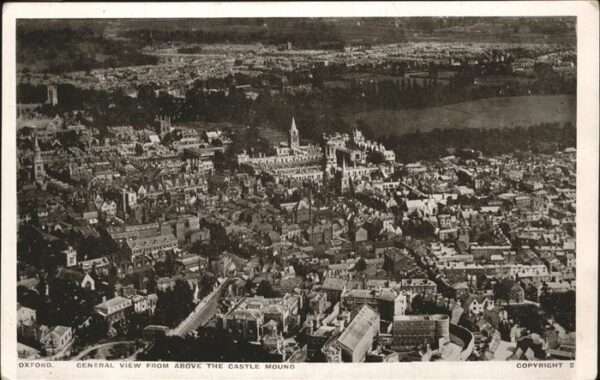 Oxford Oxfordshire Fliegeraufnahme Castle Mound