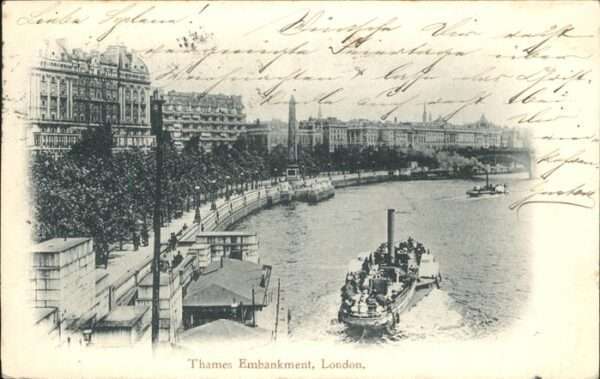 London Thames Embankment Schiff