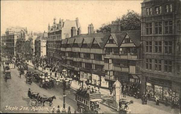London Kutschen Staple Inn Holborn Busse