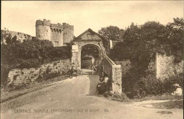Isle of Wight UK Entrance To Castle Carisbrooke