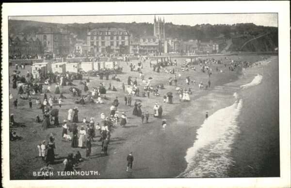 Teignmouth Teignbridge Beach Menschen