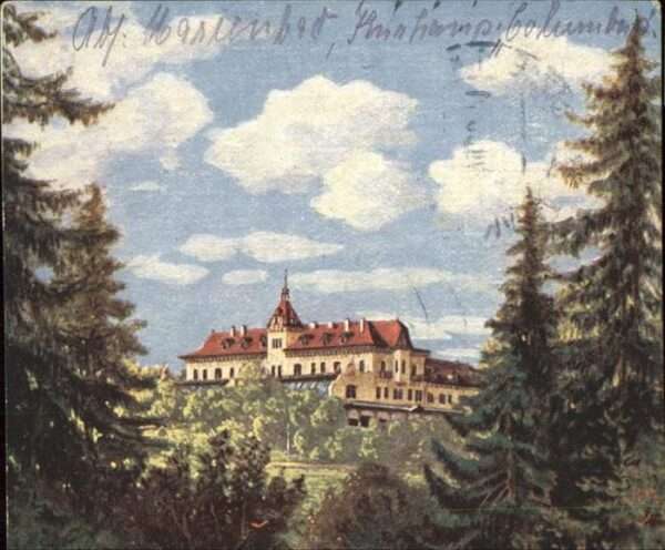 Marienbad Tschechien Boehmen Haus Columbus Böhmen Künstlerkarte