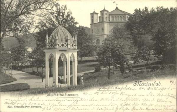 Marienbad Tschechien Boehmen Ambrosiusbrunnen Böhmen