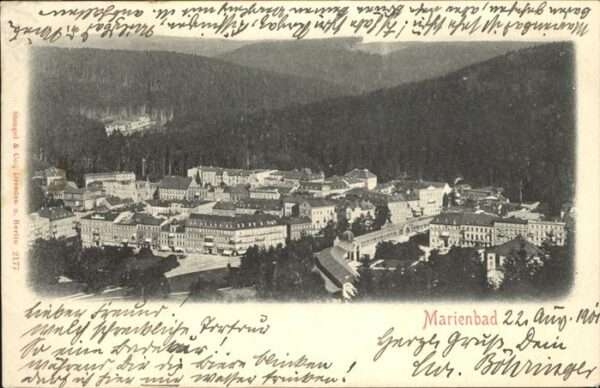 Marienbad Tschechien Boehmen Teilansicht Böhmen