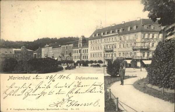 Marienbad Tschechien Boehmen Stefanstrasse Hotel Klinger Böhmen