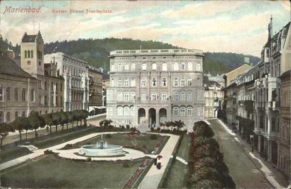 Marienbad Tschechien Boehmen Kaiser Franz Josefs Platz Brunnen Böhme
