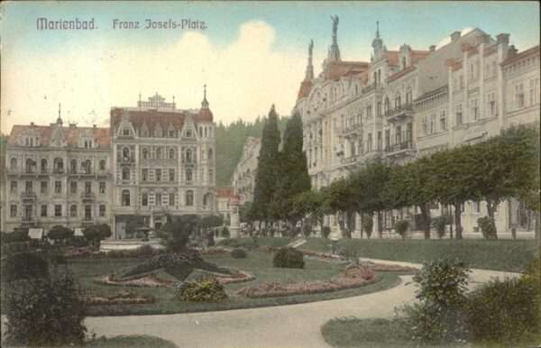 Marienbad Tschechien Boehmen Kaiser Franz Josefs Platz Brunnen Böhme