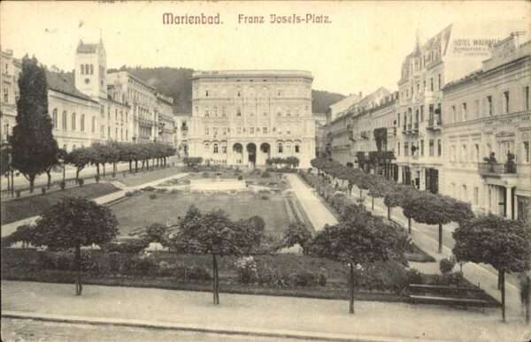 Marienbad Tschechien Boehmen Kaiser Franz Josefs Platz Brunnen Böhme