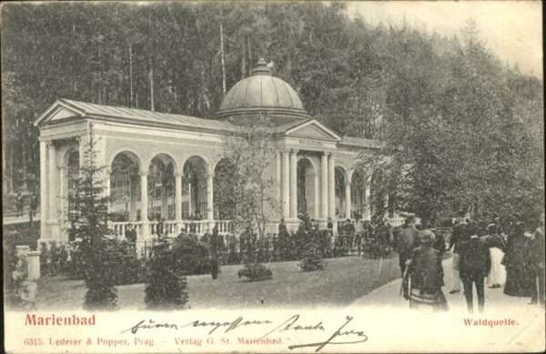 Marienbad Tschechien Boehmen Waldquelle Böhmen