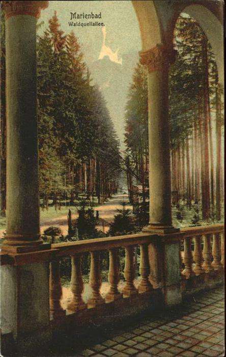 Marienbad Tschechien Boehmen Waldquell_Allee Böhmen