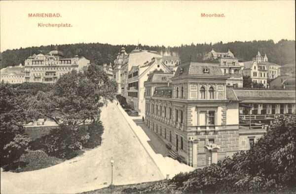 Marienbad Tschechien Boehmen Kirchenplatz Moorbad Böhmen