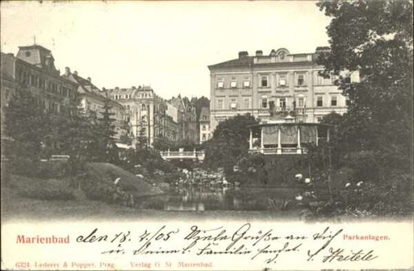 Marienbad Tschechien Boehmen Parkanlagen Böhmen