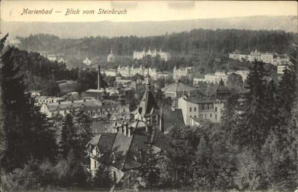Marienbad Tschechien Boehmen Blick vom Steinbruch Böhmen