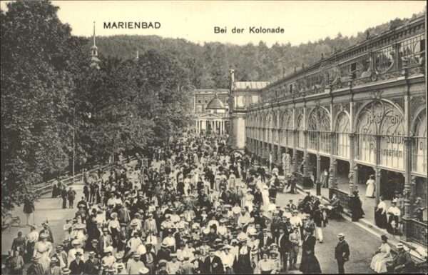 Marienbad Tschechien Boehmen Bei der Kolonnade Böhmen