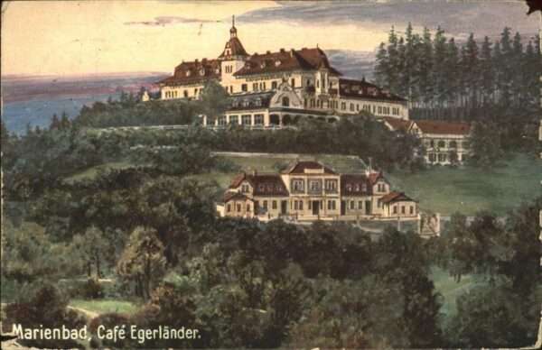 Marienbad Tschechien Boehmen Höhenhotel Cafe Egerländer Böhmen Künst