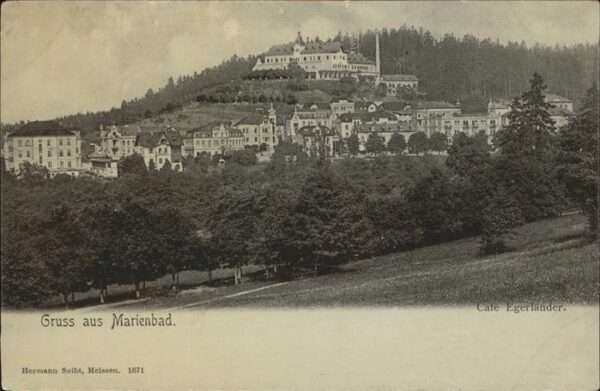 Marienbad Tschechien Boehmen Höhenhotel Cafe Egerländer Böhmen