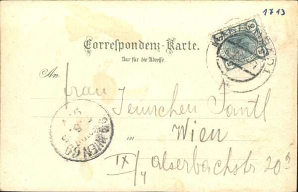 Marienbad Tschechien Boehmen Kaiserstrasse mit Parkanlage Böhmen – Bild 2