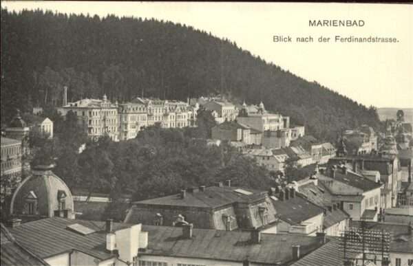 Marienbad Tschechien Boehmen Blick nach der Ferdinandstrasse Böhmen