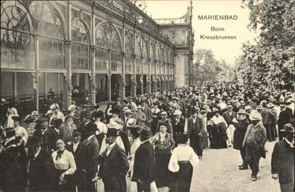 Marienbad Tschechien Boehmen Beim Kreuzbrunnen Kolonnaden Böhmen