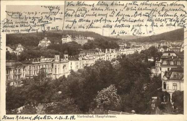 Marienbad Tschechien Boehmen Hauptstrasse Böhmen