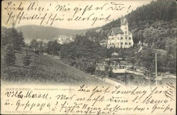 Marienbad Tschechien Boehmen Alexandrinenquelle Luginsland Böhmen