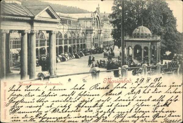 Marienbad Tschechien Boehmen Kreuzbrunnen Kolonnade Böhmen