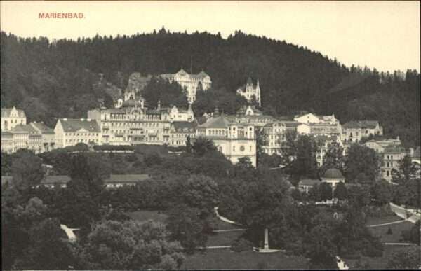 Marienbad Tschechien Boehmen Teilansicht Park Böhmen